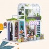 DIY Jardinage Maison Modèle Toit Soleil Jardin Botanique Fleur Maison 3D Maison en Bois Kit avec Housse De Protection Maison 