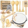 JUWUGU Instruments de musique pour enfants de 1, 2 et 3 ans, instruments de percussion pour garçons et filles, meilleurs cade