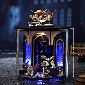 GuDoQi Kit de maison de poupée miniature à faire soi-même, petite maison avec meubles, kit de maison miniature, excellent cad