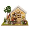 Kit de Maison de poupée Bricolage 3D, Jouet de Puzzle de Maison de poupée en Bois Miniature de Maison de poupée LED Faite à l