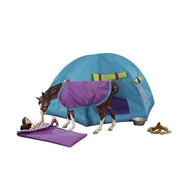 Breyer - 1380 - Échelle 1:9 - Ensemble de Camping dans larrière-Pays Multicolore