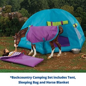 Breyer - 1380 - Échelle 1:9 - Ensemble de Camping dans larrière-Pays Multicolore