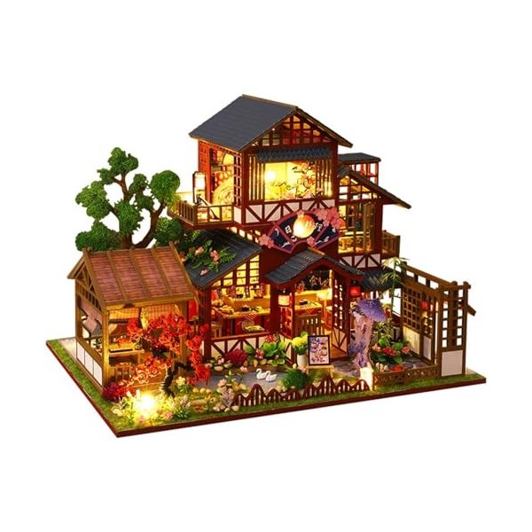 Kit De Maison Poupée Miniature À Monter Soi-Même Kits Dartisanat À Léchelle 1:24 Kit Petite Maison Avec Lumière LED Excelle