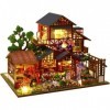 Kit De Maison Poupée Miniature À Monter Soi-Même Kits Dartisanat À Léchelle 1:24 Kit Petite Maison Avec Lumière LED Excelle