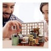 Blocs de construction manuels de modèle dassemblage de bricolage manuel Maison de poupées avec meubles en bois Kit Maison Mi