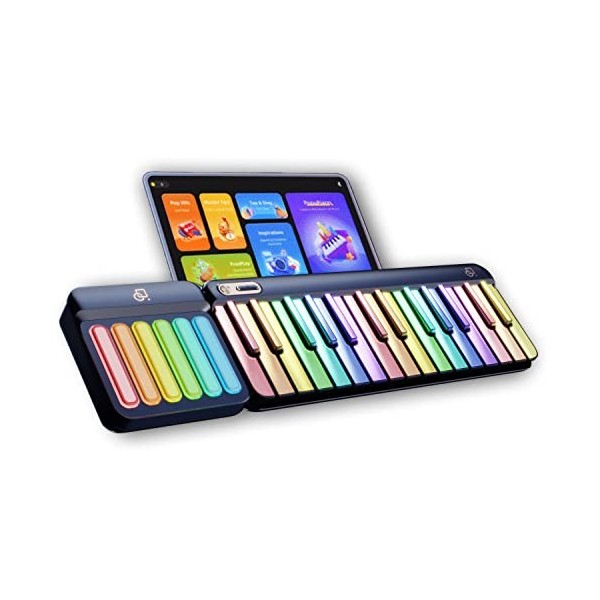 POPUPIANO Piano à Clavier 29 Touches pour Enfants, Piano à Clavier numérique avec Application dapprentissage et pavé daccor