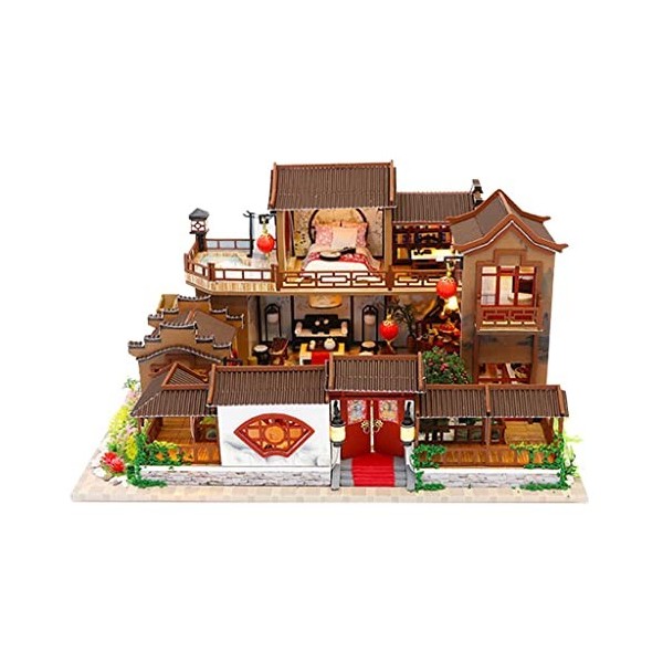 Amagogo Kit de Maison de Artisanale en Bois Miniature Bricolage