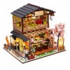 LANGWEI Dollhouse DIY Miniature Room Set, Restaurant de Sushi Japonais DIY Dollhouse Kit | Jouets Miniatures de modèle dasse