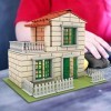 Perfeclan Simulation DIY Cottage Villa, avec Ciment Éducation Préscolaire Jouet Mini Assemblage de Brique pour Garçon Préscol