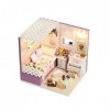 ERSD Mini Dollhouse DIY Princesse Chambre Cabine À La Main for Les Filles Cadeau Danniversaire Artisanat Kits Adultes Diy Ma