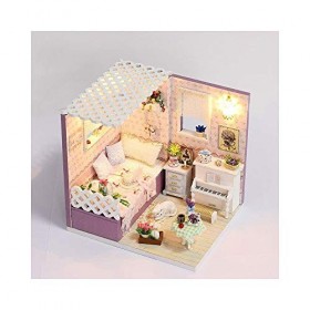 ERSD Mini Dollhouse DIY Princesse Chambre Cabine À La Main for Les Filles Cadeau Danniversaire Artisanat Kits Adultes Diy Ma