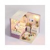 ERSD Mini Dollhouse DIY Princesse Chambre Cabine À La Main for Les Filles Cadeau Danniversaire Artisanat Kits Adultes Diy Ma