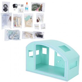 KUIKUI Kit maison de poupée DIY avec mouvement musical, créez vos meubles miniatures de rêve