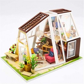 ZETZU Maison De Poupée Miniature Faite À La Main, Kit De Modèle Miniature De Maison Fait À La Main De DIY pour des Adolescent