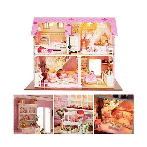 Poupée en Bois Bricolage Kit Jouets Miniatures pour Les Cadeaux danniversaire Vacances