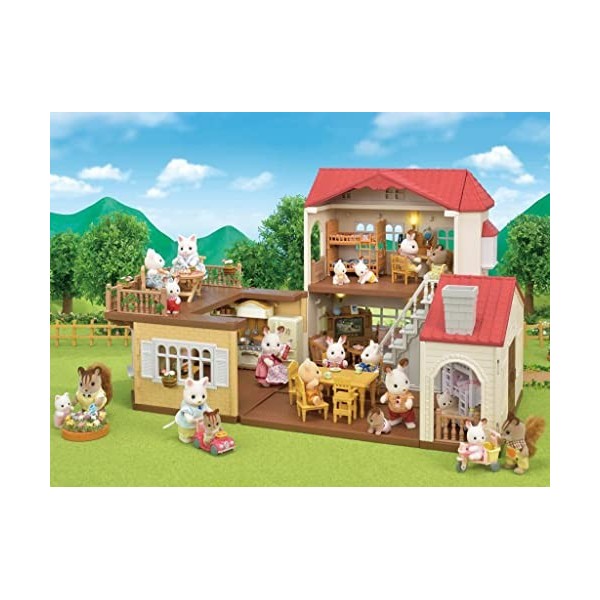 Sylvanian Families 5302 Maison de ville avec lumière - Maison de poupée, multicolore