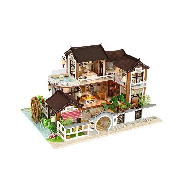 YOUCAI Maison de Poupées en Bois Maquette Maison Kit de Meubles Mini Maison de Bricolage à la Main Décor à la Maison comme Im
