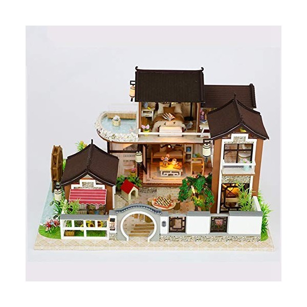 YOUCAI Maison de Poupées en Bois Maquette Maison Kit de Meubles Mini Maison de Bricolage à la Main Décor à la Maison comme Im