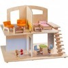 HABA 305638 Little Friends – City Villa Dollhouse- Quick and Easy Slide Together Assembly, no Tools Required-for Ages 3 and U