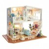 BESSTUUP Maisons de poupée miniatures en bois pour maison de poupée - Mobilier de maison de poupée pour enfants - Kit de mais