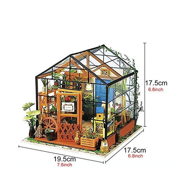 Maison de Poupée avec Meubles - Maison de Poupées en Bois 3D - Maison Miniature a Construire - Meilleur Cadeau danniversaire