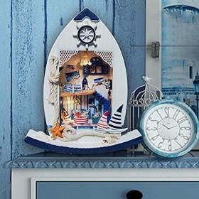 luckiner Maison de poupée de luxe faite à la main - Mini maison de poupée 3D en bois - Cadeau danniversaire