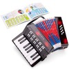 New Classic Toys Instrument à Vent pour débutants Accordéon Noir avec Le Livre de Musique, 57, Black