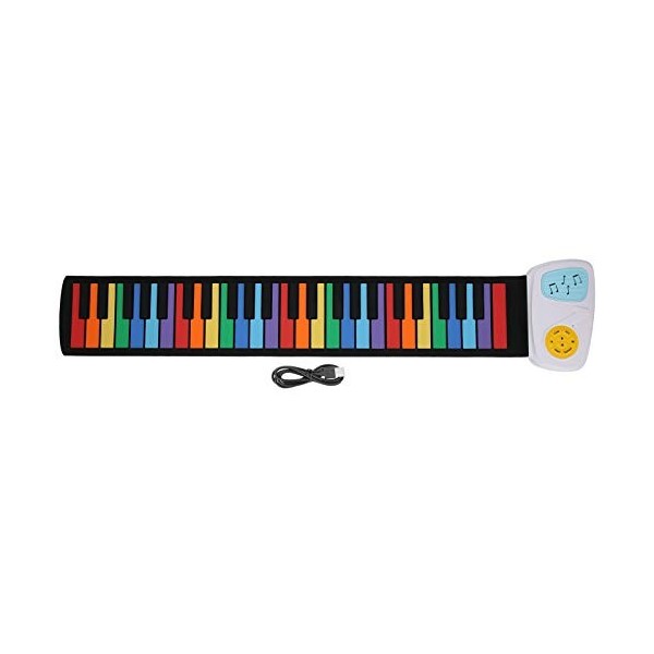 Piano à enroulement flexible 49 Clavier de piano de musique Clavier de musique numérique électronique en silicone pliable Pia