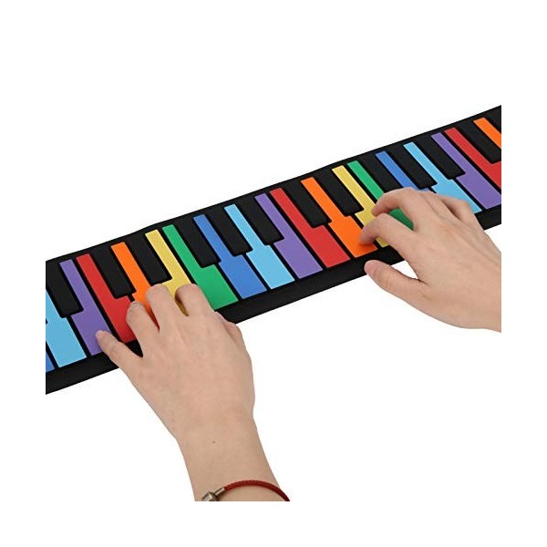 Piano à enroulement flexible 49 Clavier de piano de musique Clavier de musique numérique électronique en silicone pliable Pia