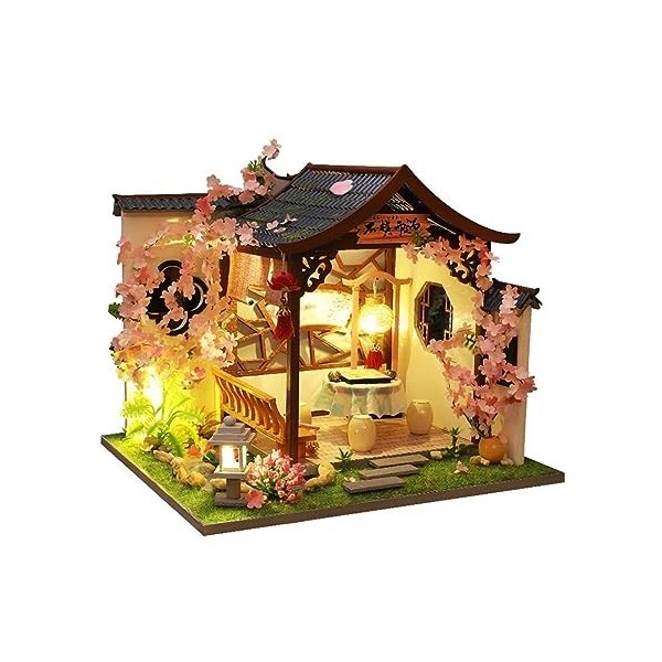 FLYUFO Assembler des modèles de bâtiments pour: Maison de poupée avec Maison de poupée en Bois CASA Petit Jouet for Enfants P