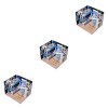 Abaodam 3 Pièces Maison De Poupée Mini Maison Kits Bricolage Maison en Bois Mini Mini Maison Modèle 3D Bambou Espace Accessoi