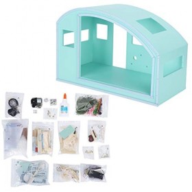 Tnfeeon Maison Miniature, Maison de Poupée Bricolage Durable Non Toxique Imagination, pour Votre Bricolage Votre Amant