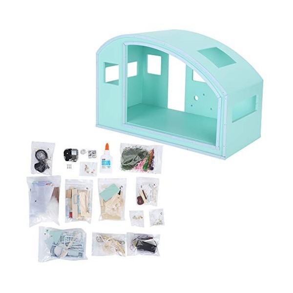 Tnfeeon Maison Miniature, Maison de Poupée Bricolage Durable Non Toxique Imagination, pour Votre Bricolage Votre Amant