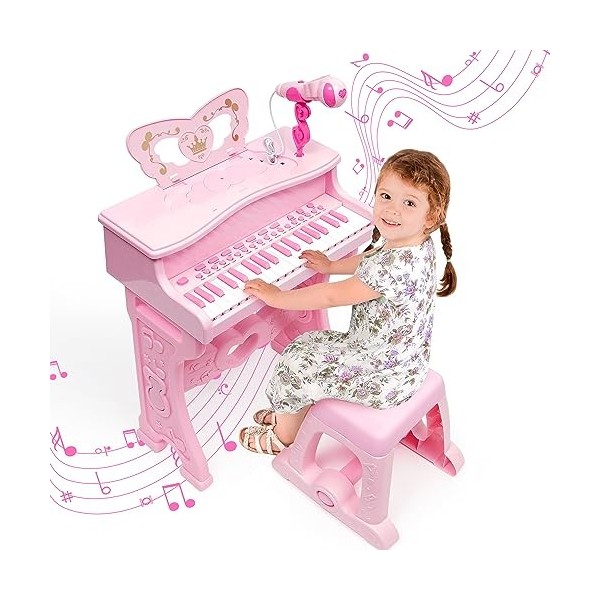 Piano pour Enfants - Instrument de Musique électronique avec 37 Tou