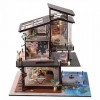 Kit Maison Poupée Miniature À Monter Soi-Même Mini Maison Poupée 3D en Bois avec Lumière LED Et Cadre Bois Décoration Noël Ca