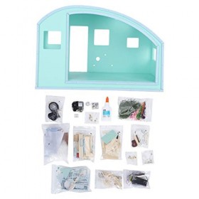Agatige Kit De Meubles Miniatures en Bois De Maison De Poupée Bricolage, Mini Accessoires De Maison De Poupée en Bois avec Mo