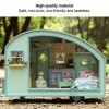 Agatige Kit De Meubles Miniatures en Bois De Maison De Poupée Bricolage, Mini Accessoires De Maison De Poupée en Bois avec Mo