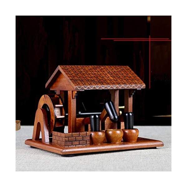 ShXiXJ Maisons de Maison de PoupéE Miniature en Bois Porte-Stylo et éTui à Cartes Ornement Taille：18.5 * 14 * 14cm 