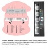Clavier électrique à 61 Touches,Clavier de Piano,avec Microphone,câble USB,Piano pour Apprentissage précoce, Clavier de Musiq