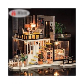 ERSD DIY Miniature Maison De Poupée Kit 3D Cabine Villa Septembre Forêt Modèle De Construction À La Main Enfants Anniversaire