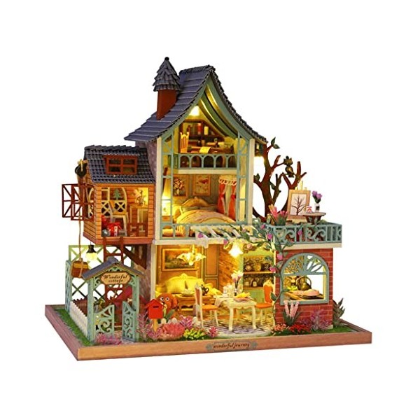 predolo 1:12 Maison de Poupée, Boîtes de Chambre, Petit Paysage de Bibliothèque pour Cadeaux