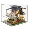 YunYe Kit Maison Miniature | Mini Maison de poupée en Bois 3D avec Meubles | Kit Maison de poupée à Construire pour Adultes |