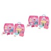 ibasenice 3 Ensembles Princesse Maison Boîte De Rangement Mini Maison Pochoirs pour Enfants Jouets pour Fille Maison De Poupé