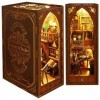 Book Nook Kits Bricolage Livre Coin Kit étagère insérer Miniature Maison de poupée modèle 3D en Bois Puzzle bibliothèque Cham