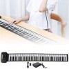Roll-Up Piano, Silicone 88 touches Piano électrique Clavier Hand Roll Piano Cristmas cadeau danniversaire 88 Keys 