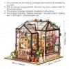 Kit de maison de poupée à faire soi-même, échelle 1:24, maison de poupée miniature avec meubles en bois, puzzle 3D en bois av