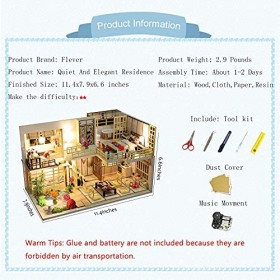 Flever Maison de poupée miniature DIY maison de style japonais chambre créative avec meubles pour cadeau romantique Saint-Val