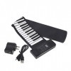 Piano Roll-Up, ASHATA Portable Pliable 61-Keys Roll up Soft Silicone Flexible Electronic Musique Numérique Piano Piano Nouvea