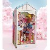 Cicicooie Kit de décoration 3D miniature en bois pour coin de livre - Maison de poupée - Décoration de Saint-Valentin ou dan