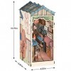 Cicicooie Kit de décoration 3D miniature en bois pour coin de livre - Maison de poupée - Décoration de Saint-Valentin ou dan